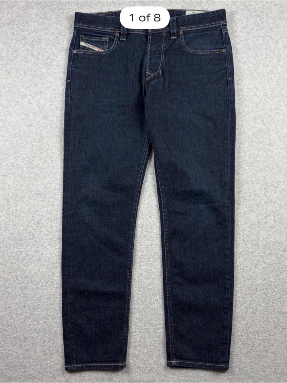 Diesel Jeans Mens 32x30 Blue Larkee Beex Regular Tapered